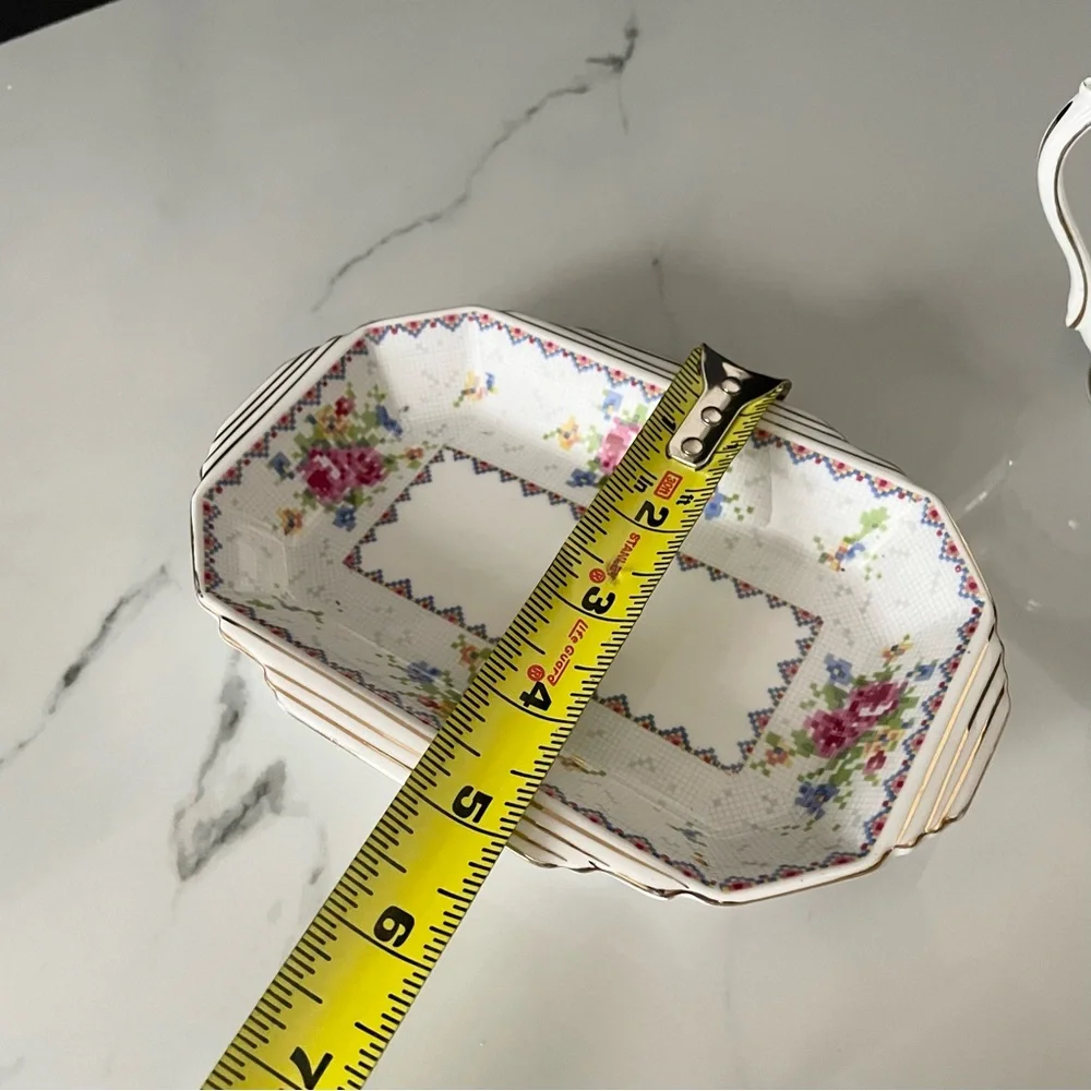 Sugar, Creamer & Tray SET - Petit Point by Royal Albert